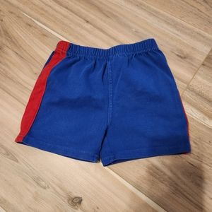 🌟$1 Bundled /Spider-Man Adventure: 18 Month Blue Shorts with Red Stripe